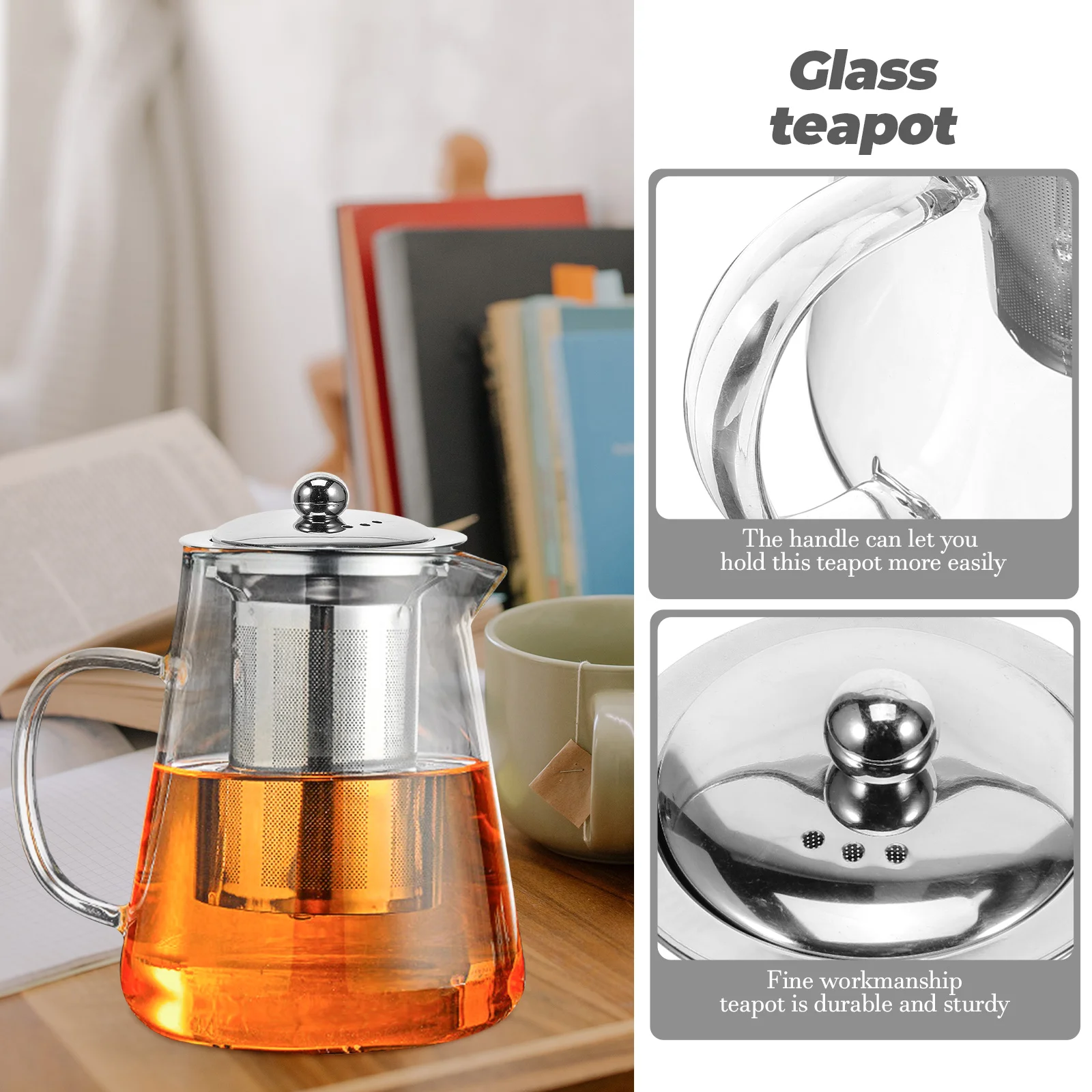 Thicken Glass Teapot Removable Infuser Elegant Home Office Gift 120ml Tea Kettle Tea Pot Glass Teapot Clear
Thicken Glass Teapot Removable Infuser Elegant Home Office Gift 120ml Tea Kettle Tea Pot Glass Teapot Clear