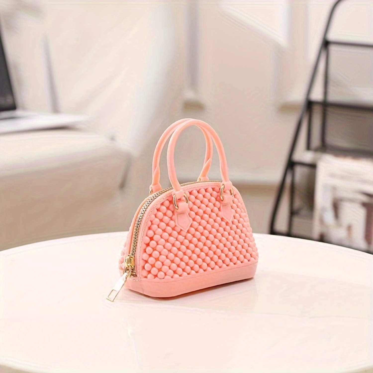 Fashion Shell Handbag, Chain Strap PVC Jelly Bag, Women's Small Crossbody Lipstick Purse
Fashion Shell Handbag, Chain Strap PVC Jelly Bag, Women's Small Crossbody Lipstick Purse
