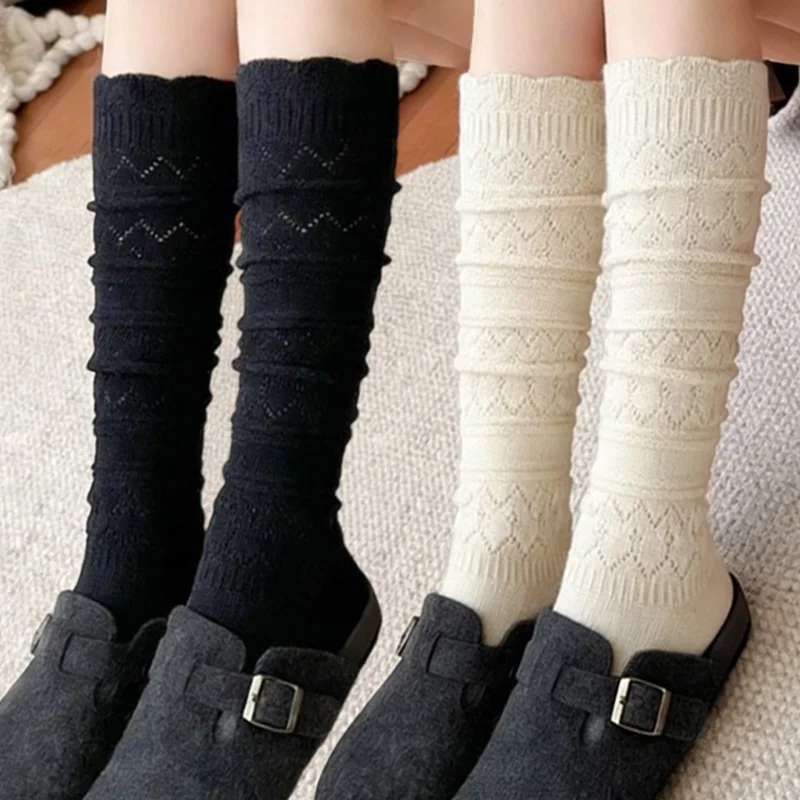 Вязаные полые носки-ботинки, женские длинные хлопковые чулки с ворсом, носки-ботинки для девочек, весенне-осенние длинные носки в стиле Харадзюку, связанные крючком
Вязаные полые носки-ботинки, женские длинные хлопковые чулки с ворсом, носки-ботинки для девочек, весенне-осенние длинные носки в стиле Харадзюку, связанные крючком