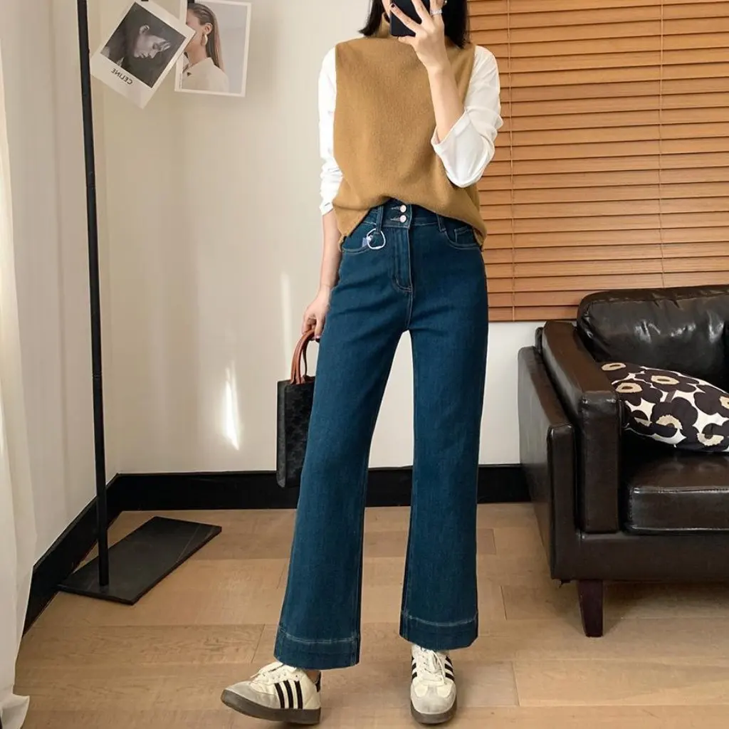 Теплые джинсы Micro La на флисовой подкладке с высокой талией, утолщенные четырехсторонние эластичные двойные пряжки, зимний стиль 24, F101504
Теплые джинсы Micro La на флисовой подкладке с высокой талией, утолщенные четырехсторонние эластичные двойные пряжки, зимний стиль 24, F101504