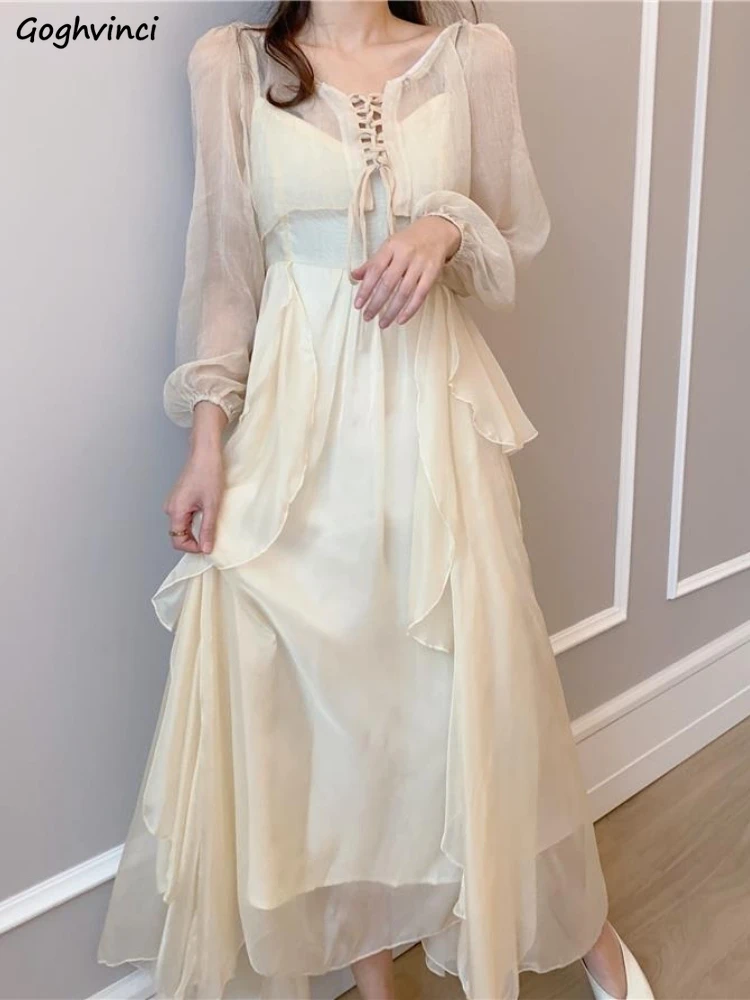 Fairycore Dress Sets Women Long Sleeve High Waist Spring Breathable Soft Korean Style All-match Design Temper Ladies Vintage New
Fairycore Dress Sets Women Long Sleeve High Waist Spring Breathable Soft Korean Style All-match Design Temper Ladies Vintage New