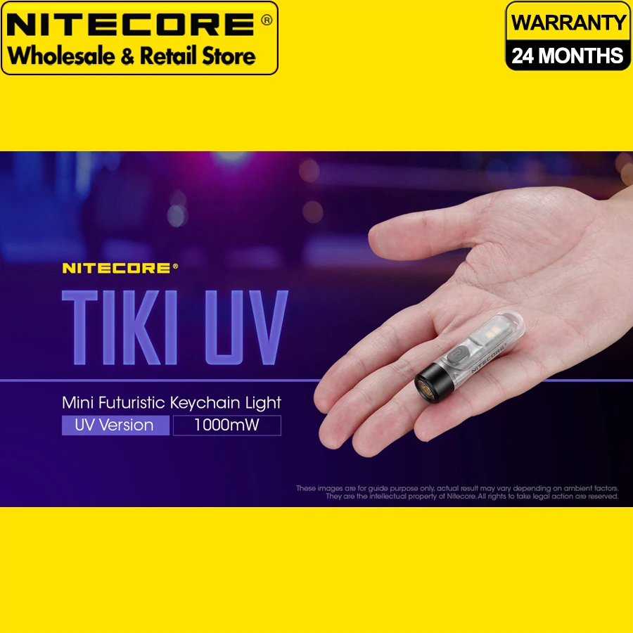 NITECORE TIKI UV Mini Keychain Light EDC 1000mw UV Flashlight
NITECORE TIKI UV Mini Keychain Light EDC 1000mw UV Flashlight