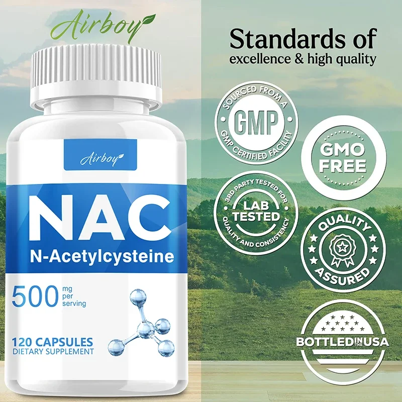 NAC - N-Acetylcysteine - Respiratory Health, Immune Health, Promote Liver and Kidney DetoxificationSupplements
NAC - N-Acetylcysteine - Respiratory Health, Immune Health, Promote Liver and Kidney DetoxificationSupplements