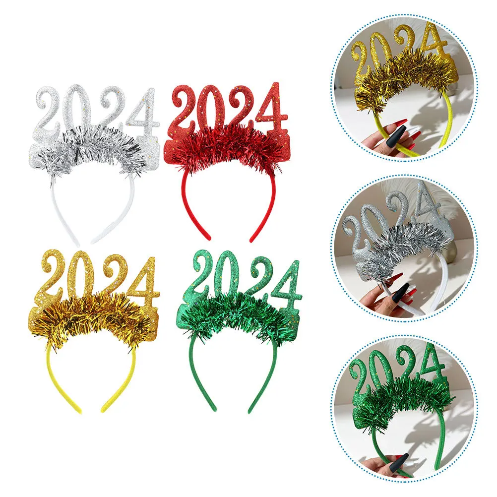 4 шт., новогодняя повязка на голову 2024, блестящая декоративная повязка на голову для новогодней вечеринки, Рождества, карнавала, женские аксессуары для волос для девочек
4 шт., новогодняя повязка на голову 2024, блестящая декоративная повязка на голову для новогодней вечеринки, Рождества, карнавала, женские аксессуары для волос для девочек