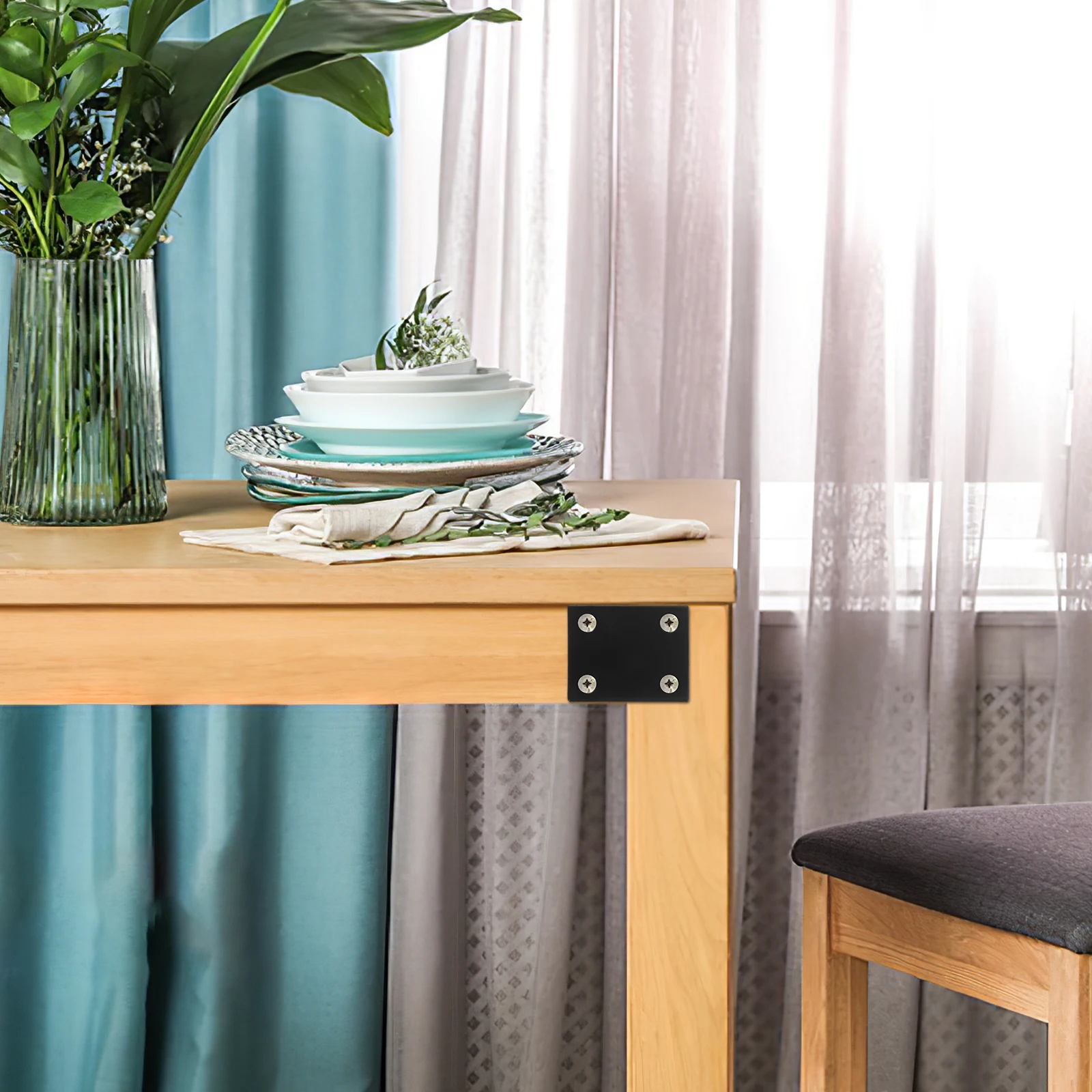 5Pcs Stainless Steel Corner Braces Mending Plates Durable Flat Metal Brackets for Wood Cabinet Repair Flat Brackets for Wood
5Pcs Stainless Steel Corner Braces Mending Plates Durable Flat Metal Brackets for Wood Cabinet Repair Flat Brackets for Wood