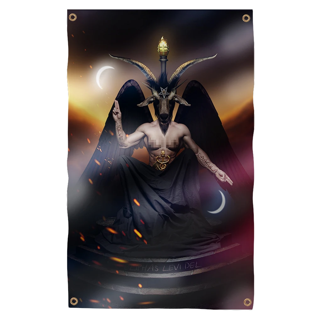 BenFACTORY Store-Satan Baphomet Knights Templar's God Flag, Single Side Printing with Brass Grommets, Indoor and Outdoor, 3x5ft
BenFACTORY Store-Satan Baphomet Knights Templar's God Flag, Single Side Printing with Brass Grommets, Indoor and Outdoor, 3x5ft