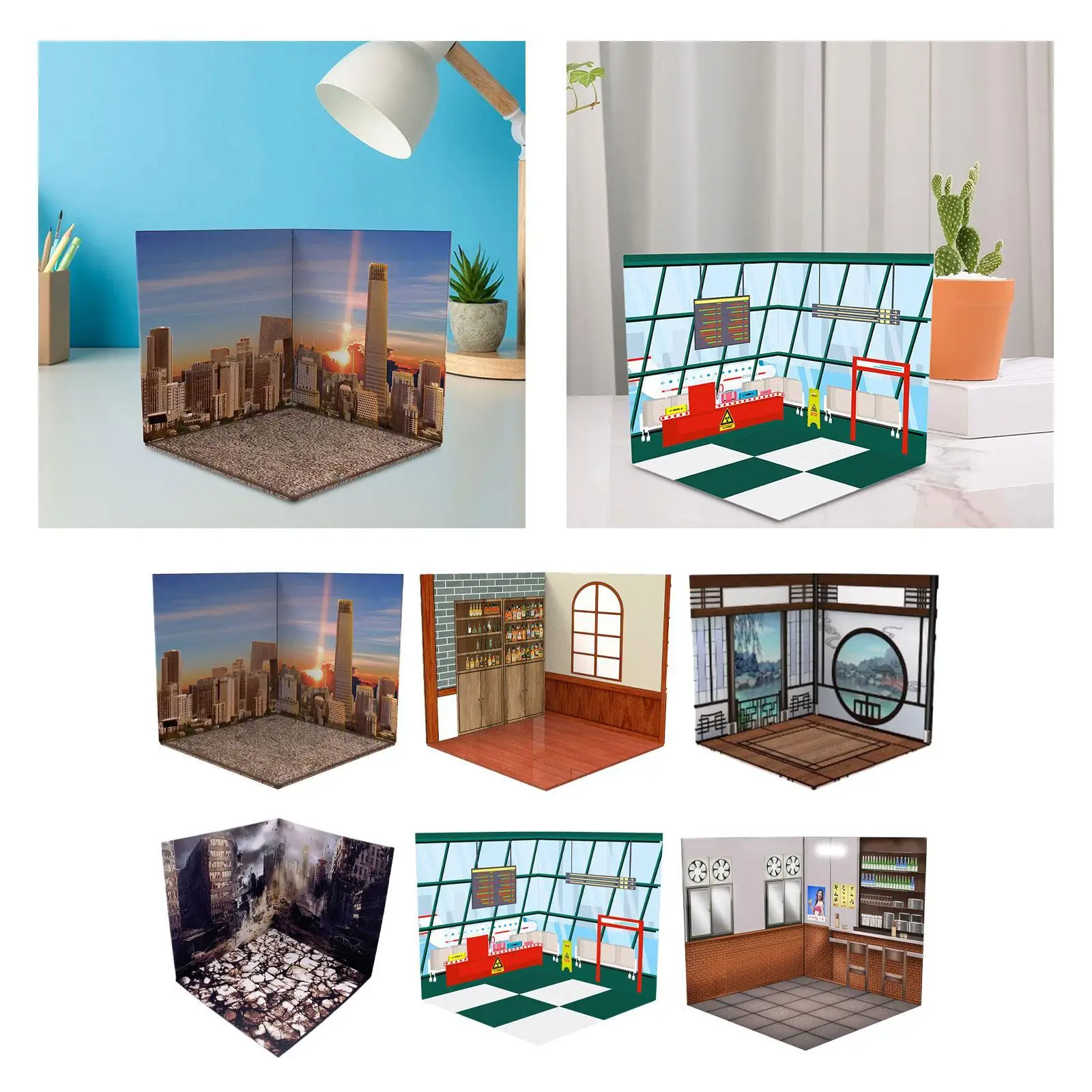 Миниатюрная подставка для автомобилей с фоном для парковки для коллекционных моделей
Миниатюрная подставка для автомобилей с фоном для парковки для коллекционных моделей