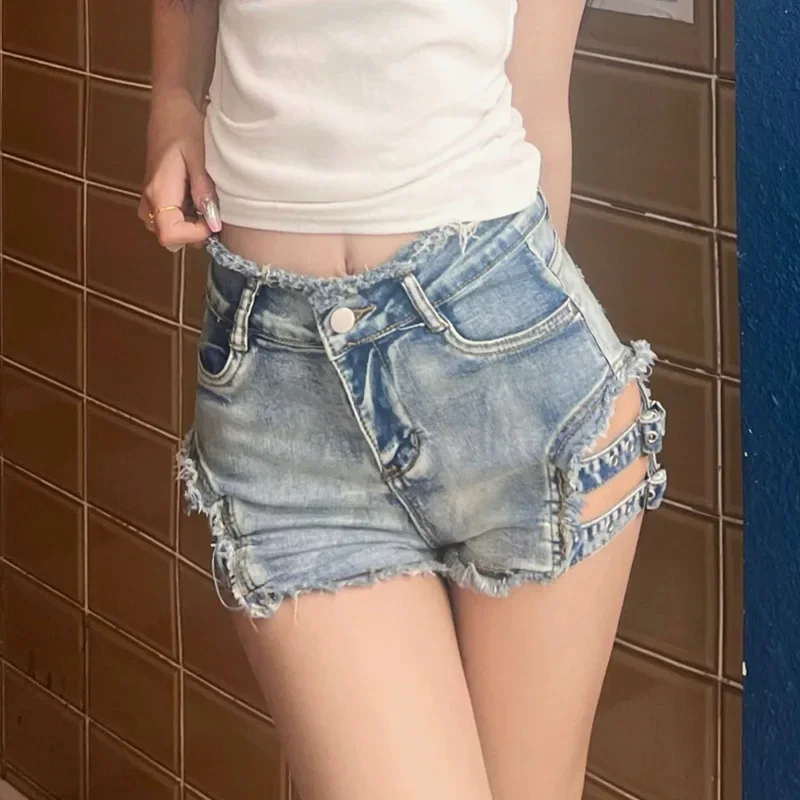 2024 New Summer Sexy Nightclub Women's High-waisted Denim Shorts Jeans Blue Ropa De Mujer
2024 New Summer Sexy Nightclub Women's High-waisted Denim Shorts Jeans Blue Ropa De Mujer