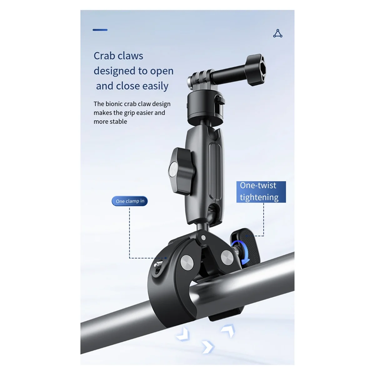 TELESIN велосипедный мотоциклетный зажим Quick Release Magic Arm 360° ° Супер зажим из алюминиевого сплава для экшн-камеры
TELESIN велосипедный мотоциклетный зажим Quick Release Magic Arm 360° ° Супер зажим из алюминиевого сплава для экшн-камеры
