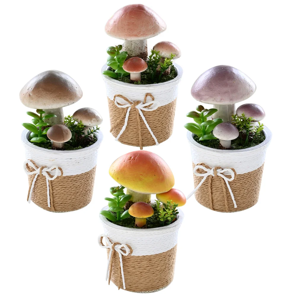 4Pcs Artificial Potted Mushroom Decor Lifelike Fake Plant for Home Office Desktop Decoration No Maintenance Required 
4Pcs Artificial Potted Mushroom Decor Lifelike Fake Plant for Home Office Desktop Decoration No Maintenance Required