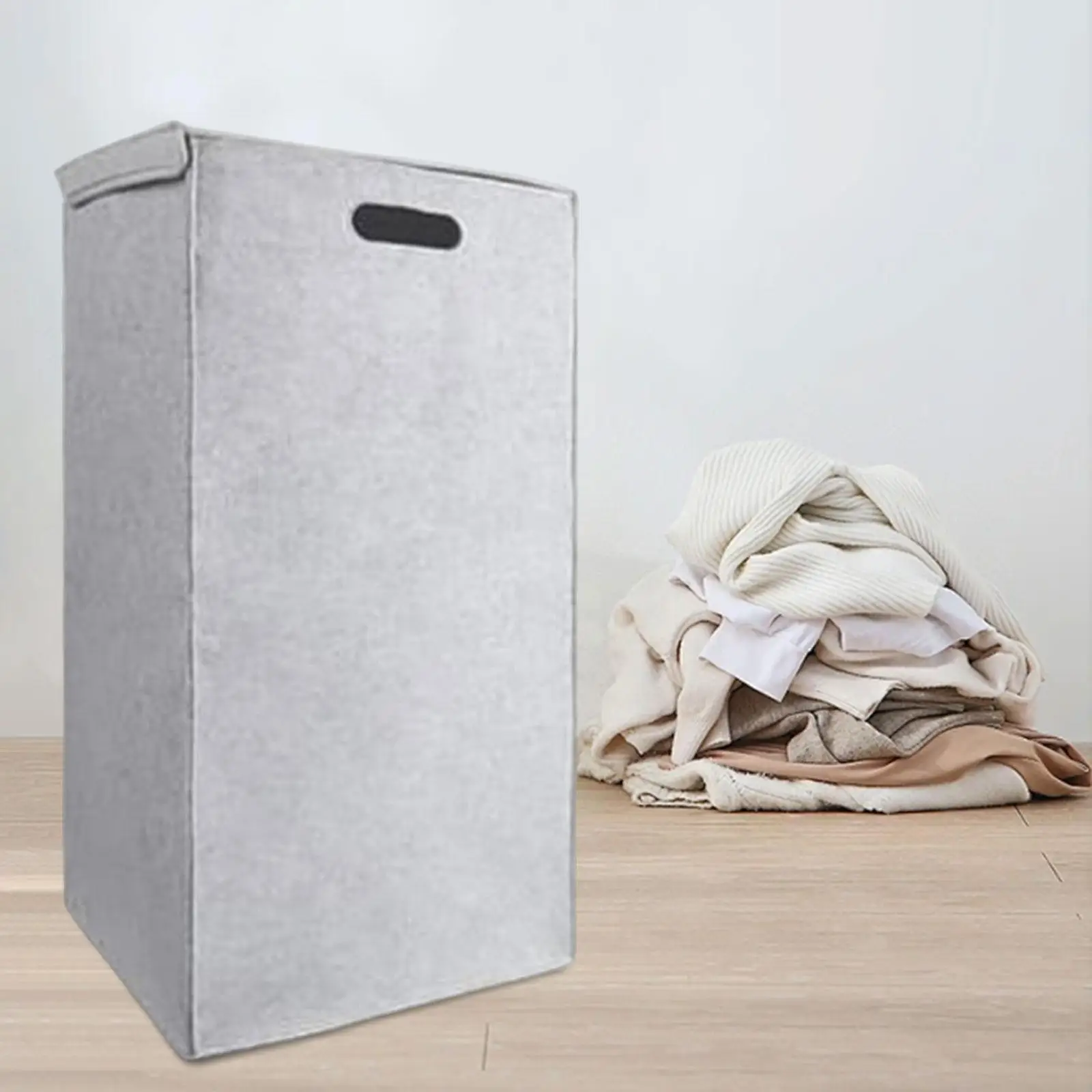 Home Laundry Basket with Lid Foldable Clothes Organizer Felt Storage Bin for Bedroom and Nursery
Home Laundry Basket with Lid Foldable Clothes Organizer Felt Storage Bin for Bedroom and Nursery