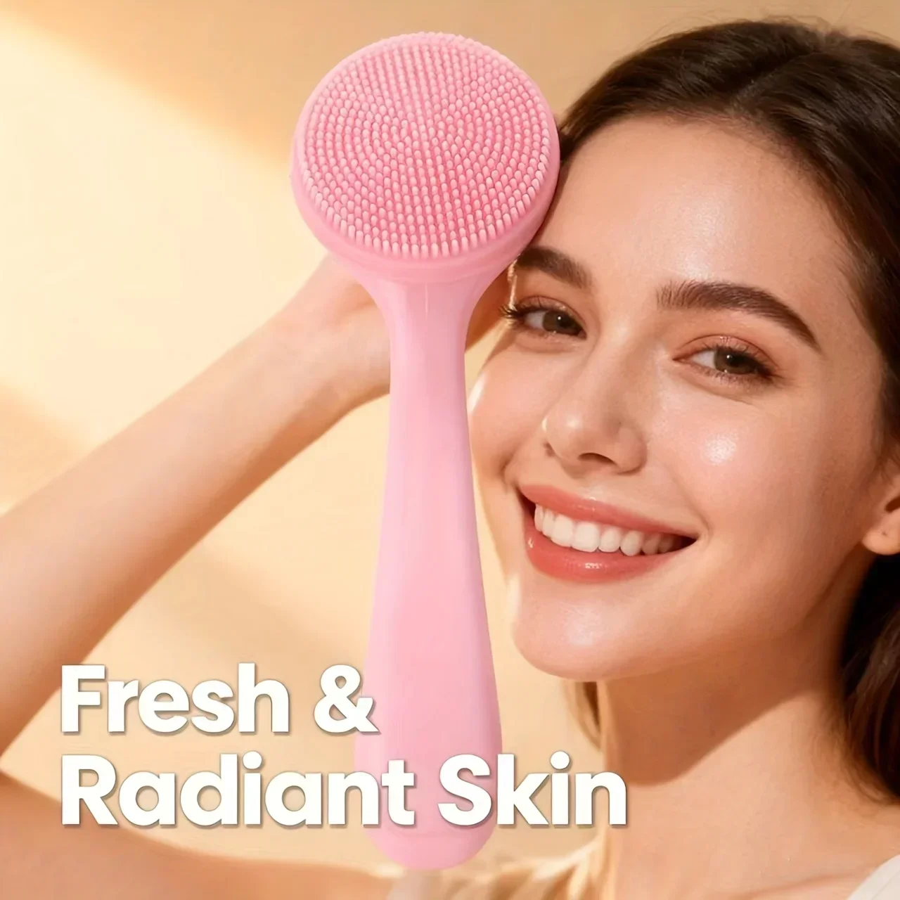 Deep cleansing facial massage brush, gentle exfoliation and skincare, pore-cleansing silicone brush removes blackheads
Deep cleansing facial massage brush, gentle exfoliation and skincare, pore-cleansing silicone brush removes blackheads