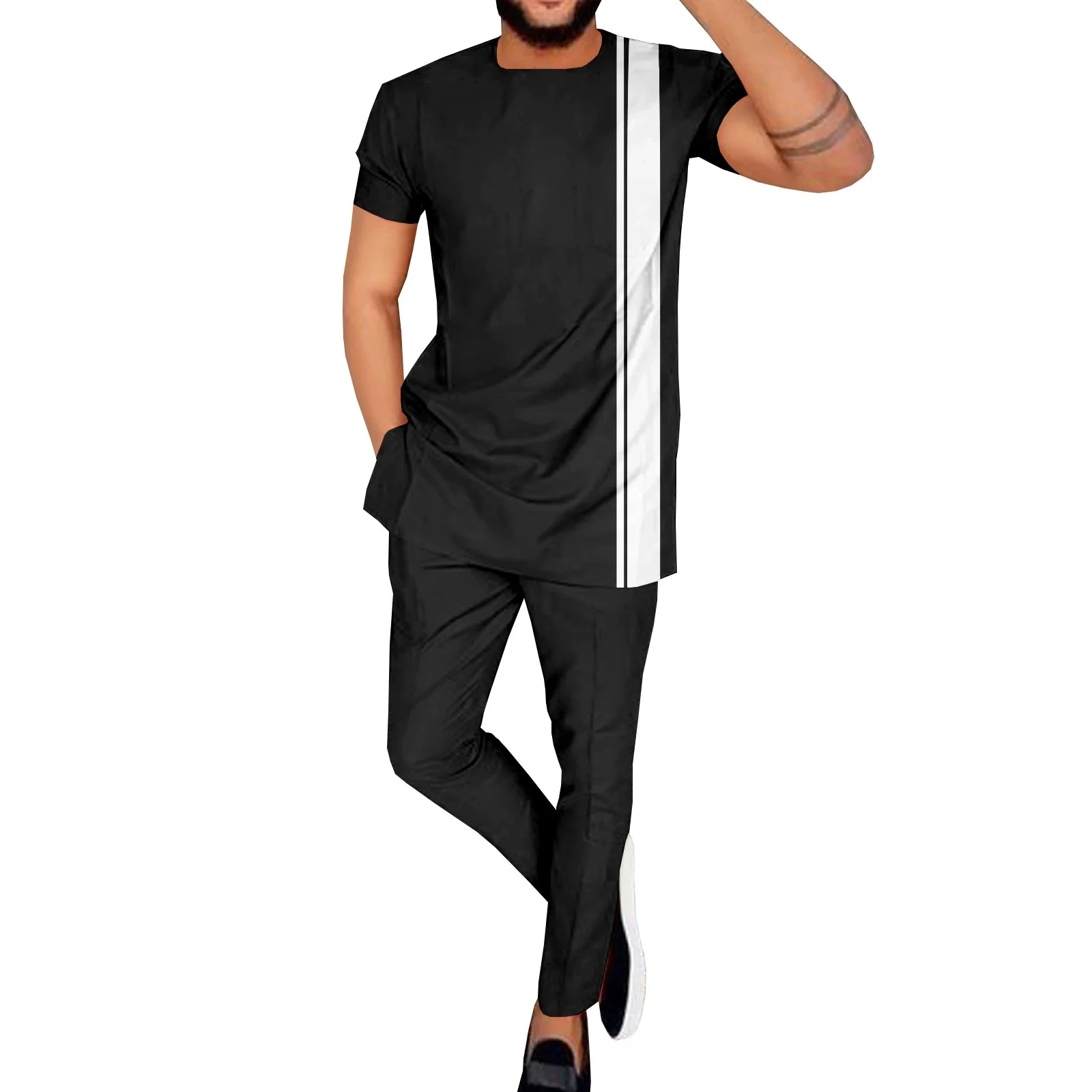 Black Suits for Men Slim Fit Luxury Gold Buttons Blazer Pants 2 Pieces Fashion African Wedding Tuxedos Ankara Attire Jackets Set
Black Suits for Men Slim Fit Luxury Gold Buttons Blazer Pants 2 Pieces Fashion African Wedding Tuxedos Ankara Attire Jackets Set