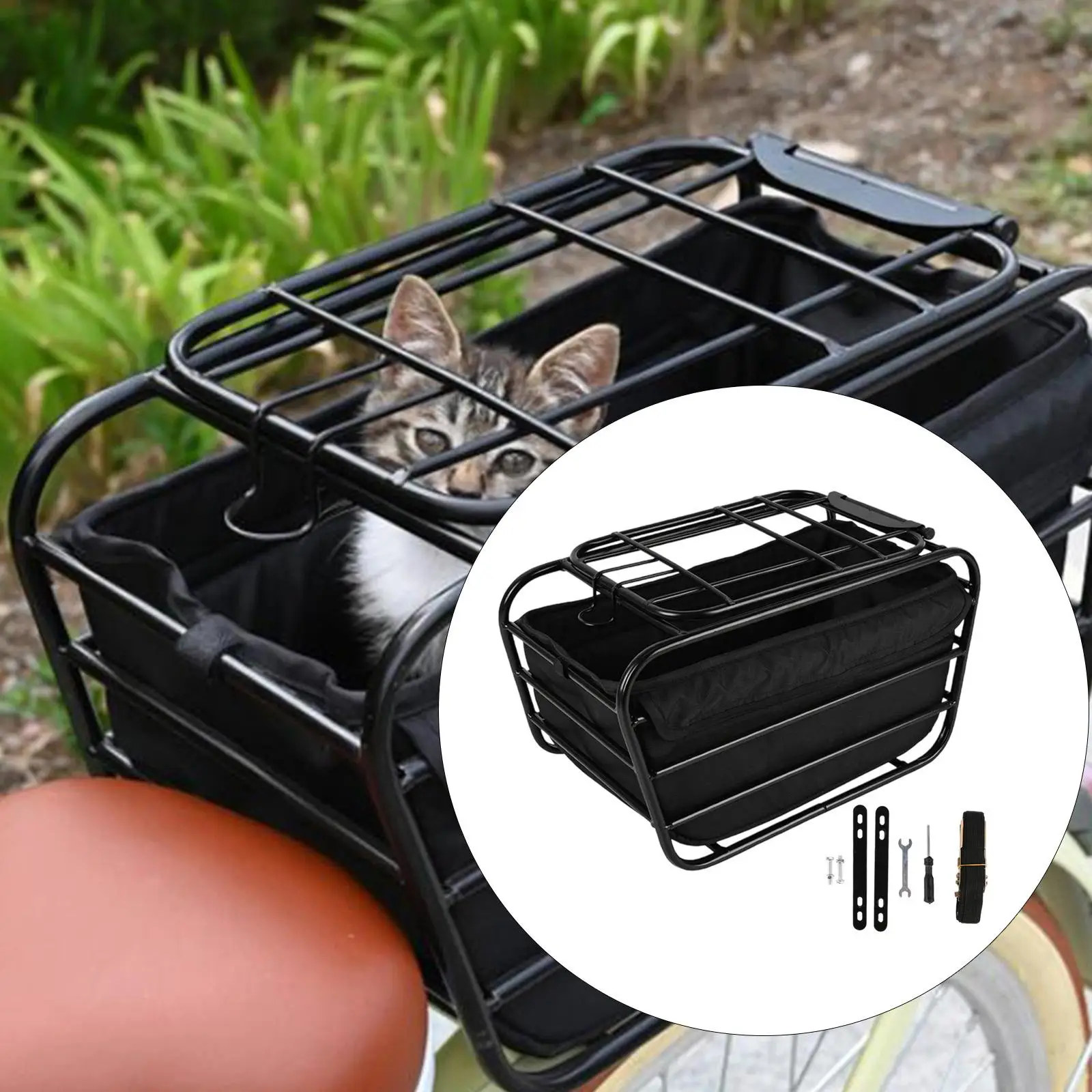 Rear Bike Basket ,Sturdy, Strong Load Bearing, Biking Rack Basket, Bicycle Cargo Rack, Bicycle Basket for Riding Accessories
Rear Bike Basket ,Sturdy, Strong Load Bearing, Biking Rack Basket, Bicycle Cargo Rack, Bicycle Basket for Riding Accessories