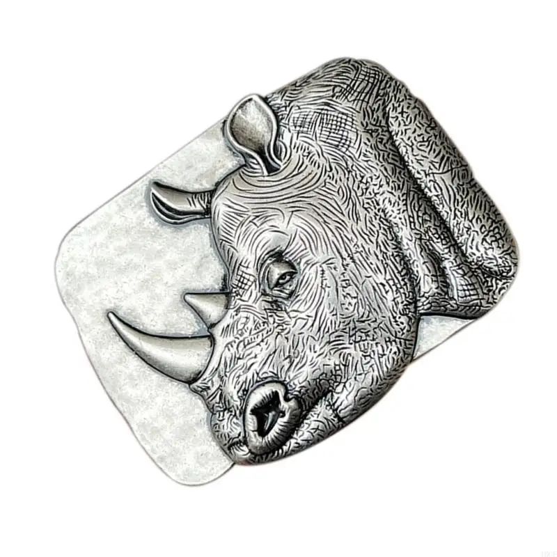 Zinc Alloyed Rhinoceros Belt Buckle Western Charm Waistband Clamping Fastener
Zinc Alloyed Rhinoceros Belt Buckle Western Charm Waistband Clamping Fastener