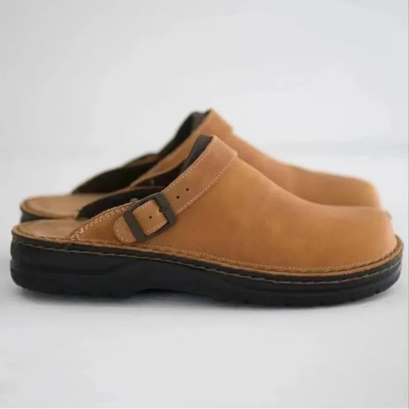 Men's Slippers Fashion Leather Casual Slippers Summer Half Slippers for Men Non Slip Beach Shoes Classic Clogs Shoes Big Size48
Men's Slippers Fashion Leather Casual Slippers Summer Half Slippers for Men Non Slip Beach Shoes Classic Clogs Shoes Big Size48