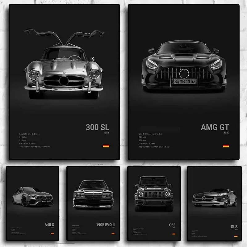 Black and White Luxury Sports Car Luxury German Car Poster Aesthetics G63 SL Gtr Sedan Canvas Print Wall Art Garage Room Decor
Black and White Luxury Sports Car Luxury German Car Poster Aesthetics G63 SL Gtr Sedan Canvas Print Wall Art Garage Room Decor