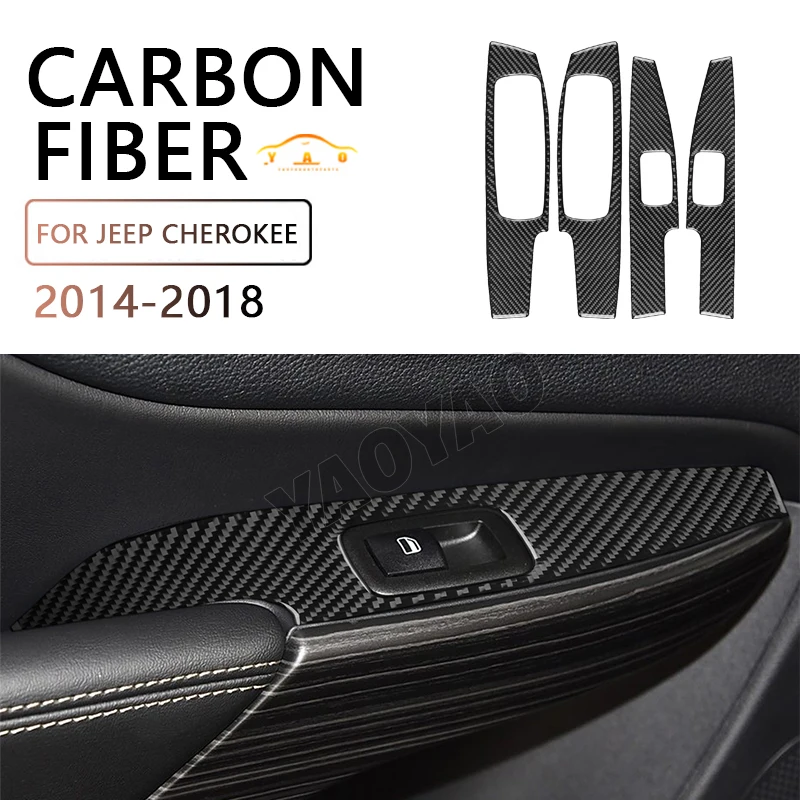 Carbon Fiber Car Interior Window Lift Switch Panel Cover Trim Sticker For Jeep Cherokee 2014-2018
Carbon Fiber Car Interior Window Lift Switch Panel Cover Trim Sticker For Jeep Cherokee 2014-2018
