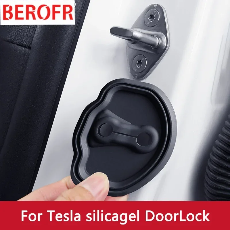4pcs Car Door Mute Damping Cushion Silicone Door Lock Buckle Car Door Anti-collision Protective Cover for Tesla Model 3 Model Y
4pcs Car Door Mute Damping Cushion Silicone Door Lock Buckle Car Door Anti-collision Protective Cover for Tesla Model 3 Model Y