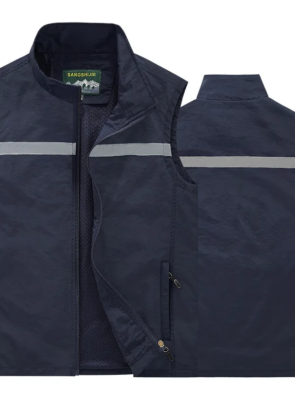 Жилет с воротником-стойкой на молнии, светоотражающая полоска, высокий Visсибилизационный жилет для занятий спортом, молодежный свободный крой, осень-зима
Жилет с воротником-стойкой на молнии, светоотражающая полоска, высокий Visсибилизационный жилет для занятий спортом, молодежный свободный крой, осень-зима