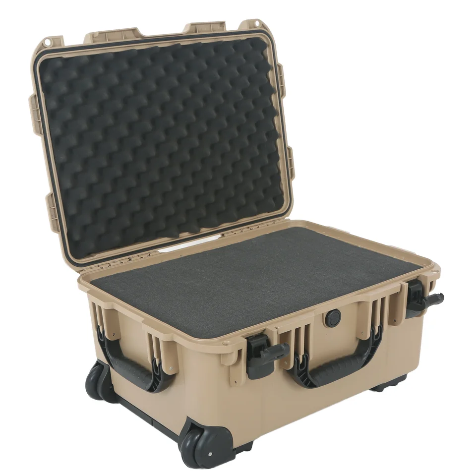 Customizable OEM and ODM Large Durable Toolbox on Wheels for Flight or Gun Storage Hardware Shockproof Rolling Toolbox
Customizable OEM and ODM Large Durable Toolbox on Wheels for Flight or Gun Storage Hardware Shockproof Rolling Toolbox
