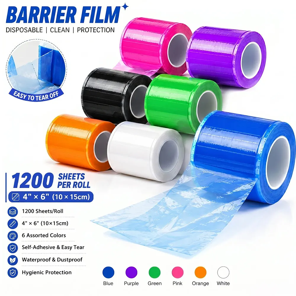 Tattoo Barrier film Protective Film Roll Self Adhesive Surface Protection Tape Easy Peel for Glass Metal Plastic Cover Film
Tattoo Barrier film Protective Film Roll Self Adhesive Surface Protection Tape Easy Peel for Glass Metal Plastic Cover Film