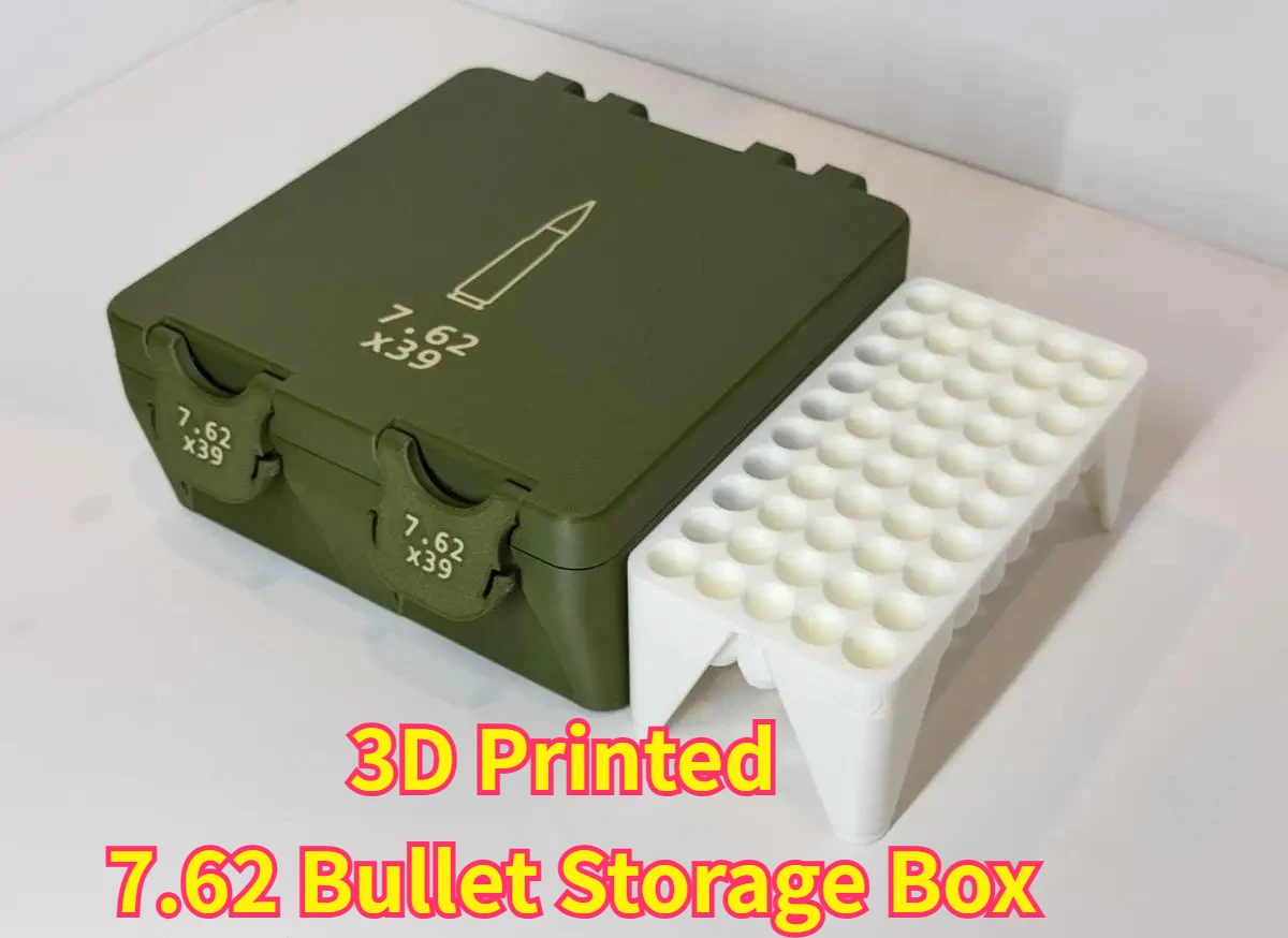 Shooting Training 7.62 Box Large Capacity 3D Printed 7.62 Bullet Storage Empty Box Enthusiast Gift Storage Model
Shooting Training 7.62 Box Large Capacity 3D Printed 7.62 Bullet Storage Empty Box Enthusiast Gift Storage Model