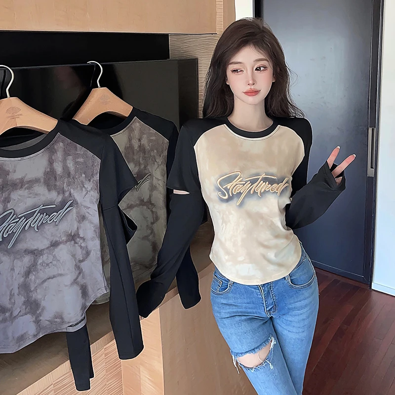 Long Sleeved T Shirt Graphic Womens Summer Cotton Patchwork Tied Sleeve Airy Quickdry Girl Commute Light Relaxed Sleek All-Match
Long Sleeved T Shirt Graphic Womens Summer Cotton Patchwork Tied Sleeve Airy Quickdry Girl Commute Light Relaxed Sleek All-Match