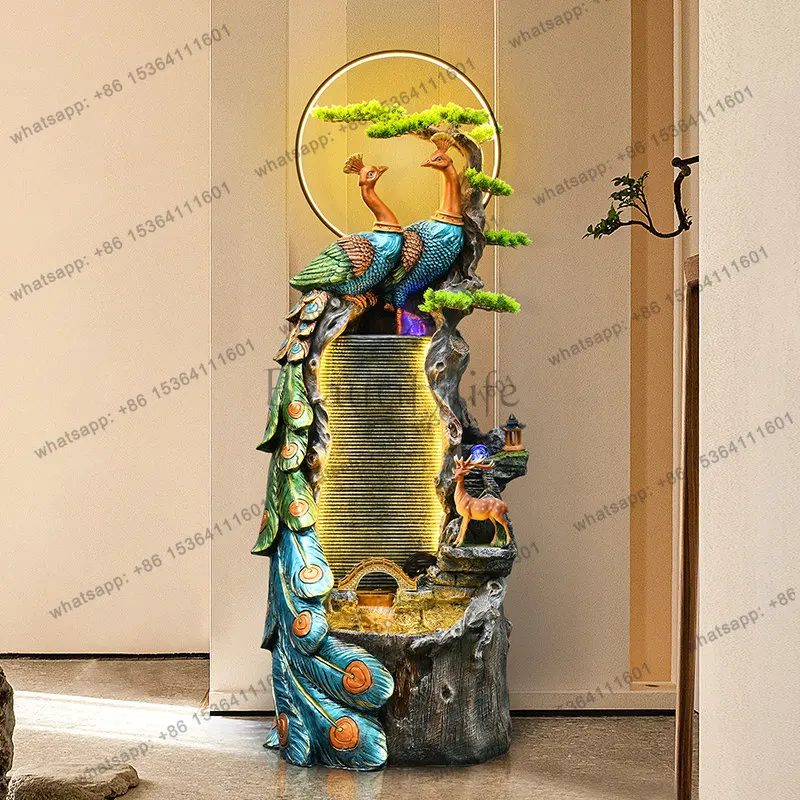 Feng Shui wheel peacock lucky ornament club decoration opening gift
Feng Shui wheel peacock lucky ornament club decoration opening gift