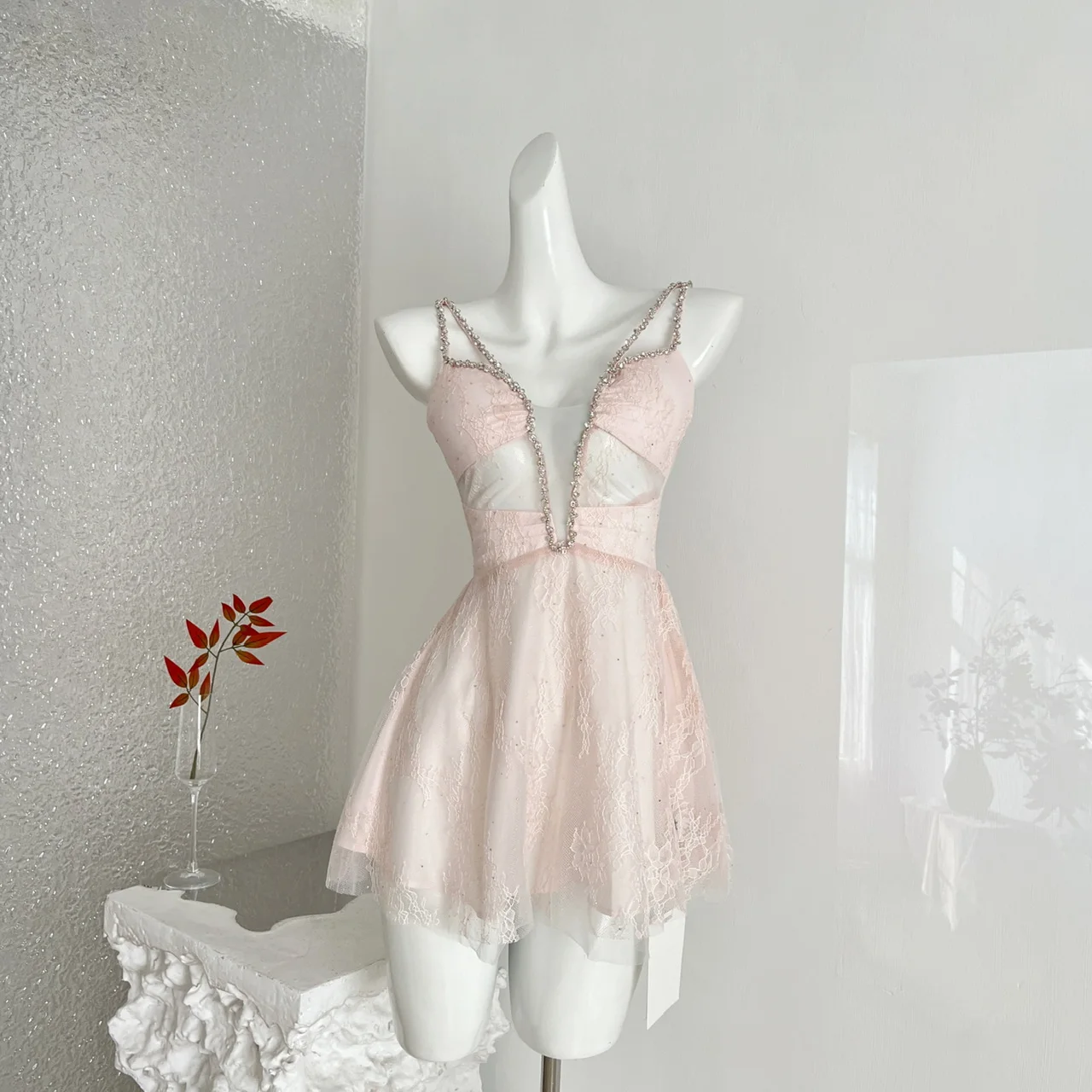 Women's Summer Sexy Deep V Neck Strap Diamonds Mini Dress Lady Holiday Party Sleeveless Slim Short Dress
Women's Summer Sexy Deep V Neck Strap Diamonds Mini Dress Lady Holiday Party Sleeveless Slim Short Dress