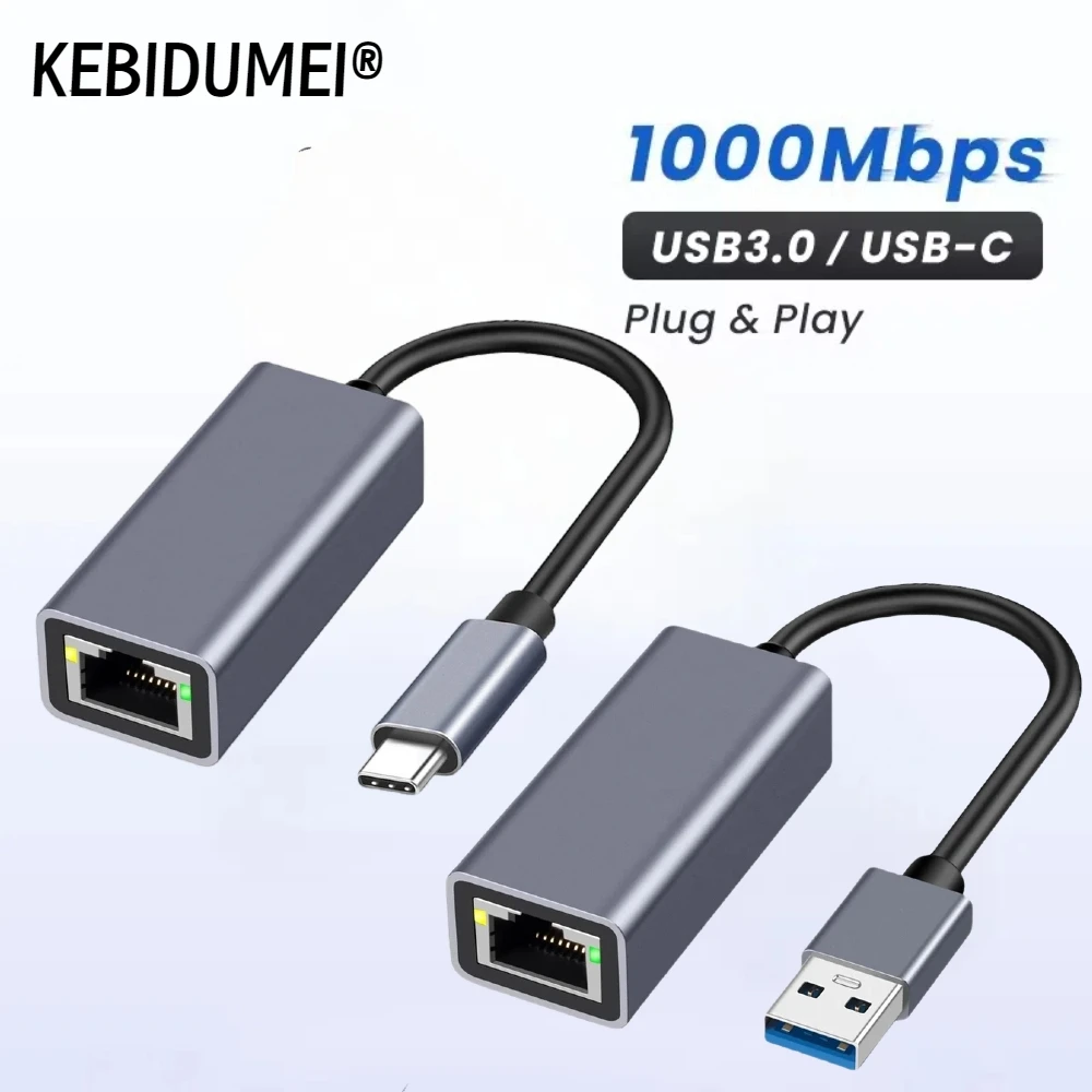 USB Type C Ethernet Adapter 1000Mbps USB 3.0 RJ45 Network Card For MacBook PC Windows XP 7 8 10 Android USB Lan Internet Cable
USB Type C Ethernet Adapter 1000Mbps USB 3.0 RJ45 Network Card For MacBook PC Windows XP 7 8 10 Android USB Lan Internet Cable