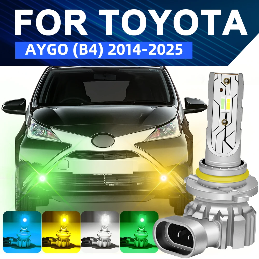 For Toyota Aygo B4 2014-2025 Flash LED Front Fog Lights Bulbs Dual Color Switchback 2015 2016 2017 2018 2019 2020 2021 2022 2023
For Toyota Aygo B4 2014-2025 Flash LED Front Fog Lights Bulbs Dual Color Switchback 2015 2016 2017 2018 2019 2020 2021 2022 2023
