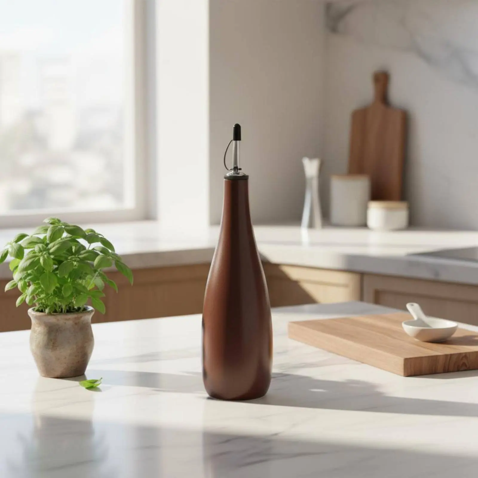 Ceramic Oil Bottle Controlled Pouring Oil and Acidic Condiment Dispenser Acidic Condiment Pourer Bottle Easy to Fill Leakproof
Ceramic Oil Bottle Controlled Pouring Oil and Acidic Condiment Dispenser Acidic Condiment Pourer Bottle Easy to Fill Leakproof