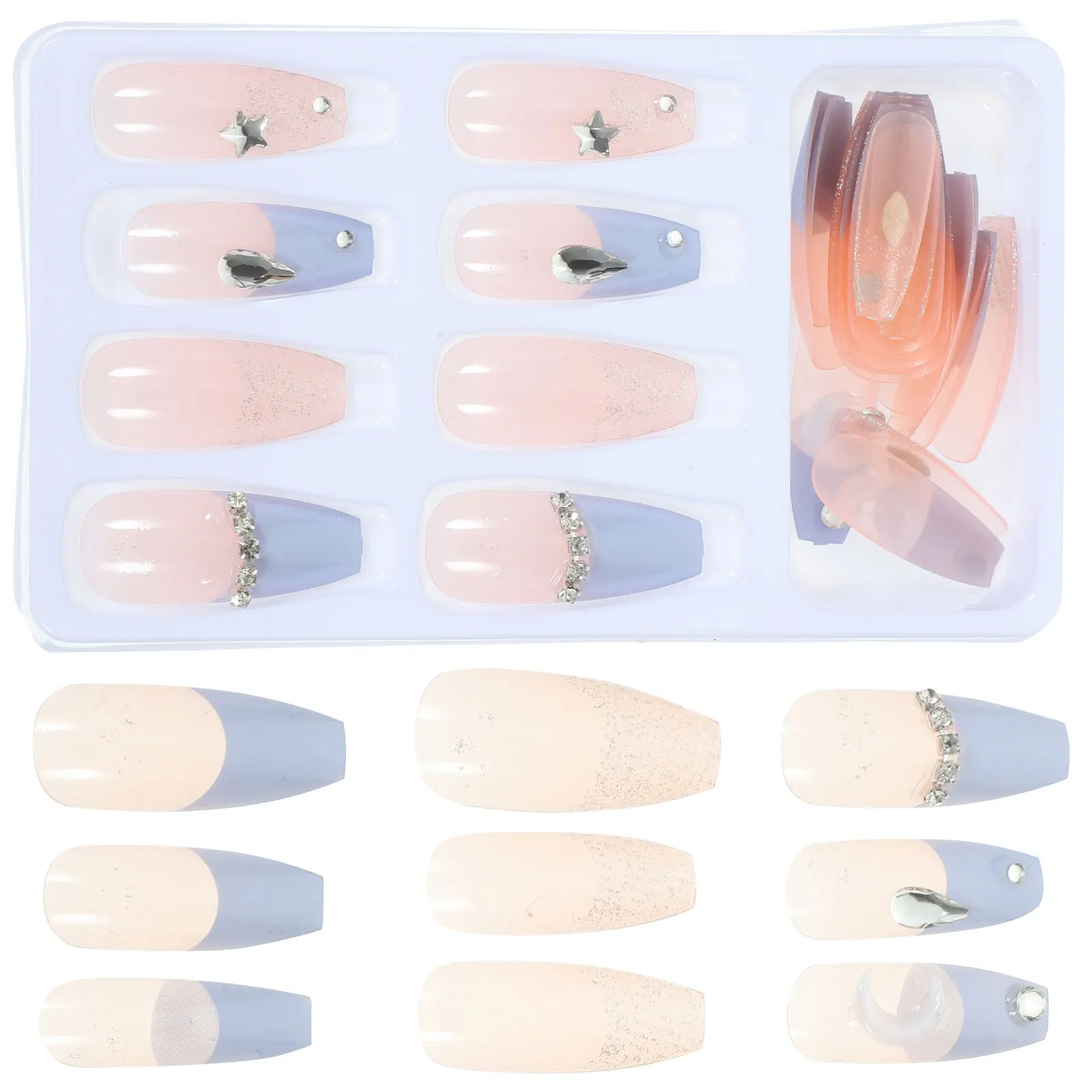 Sea Salt Fake Nails Glue on for Women Kit Press Teens Artificial False Fingernails
Sea Salt Fake Nails Glue on for Women Kit Press Teens Artificial False Fingernails
