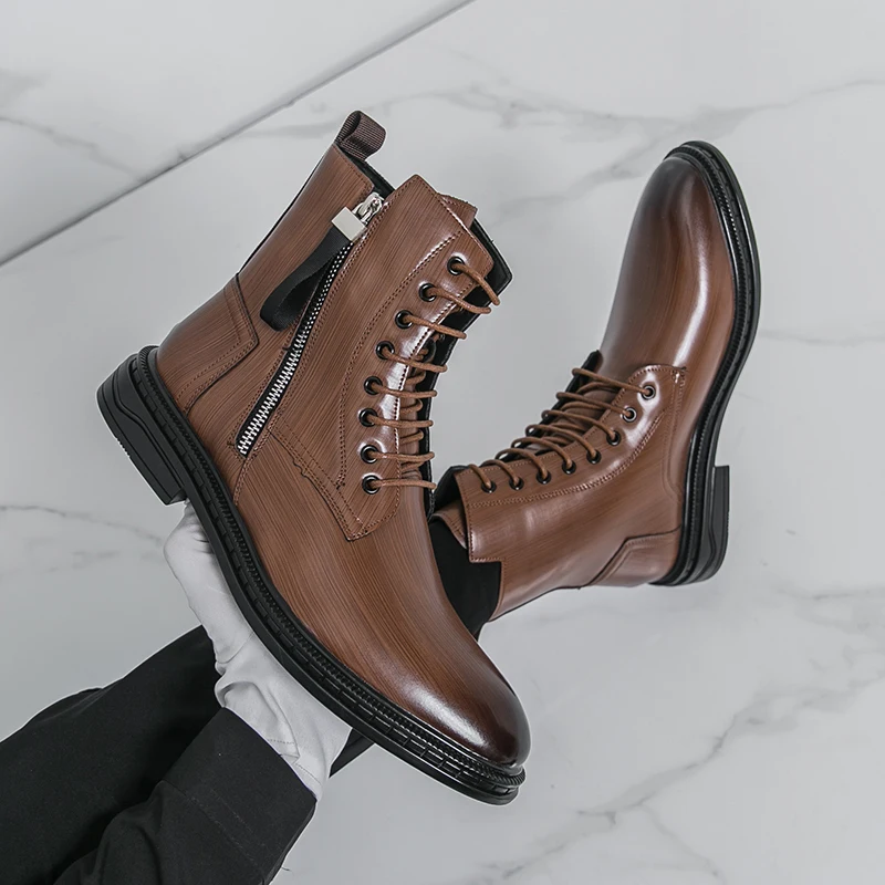 Men's autumn and winter leather shoes Classic designer style Fashion office or work Outdoor boots 38-46 Hot selling plus size
Men's autumn and winter leather shoes Classic designer style Fashion office or work Outdoor boots 38-46 Hot selling plus size