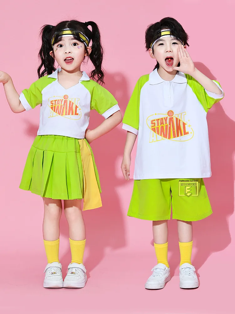Children's Day Cheerleading Costume Candy Color Block Elementary School Class Uniform Sports Meeting Outfit Kindergarten Perform
Children's Day Cheerleading Costume Candy Color Block Elementary School Class Uniform Sports Meeting Outfit Kindergarten Perform
