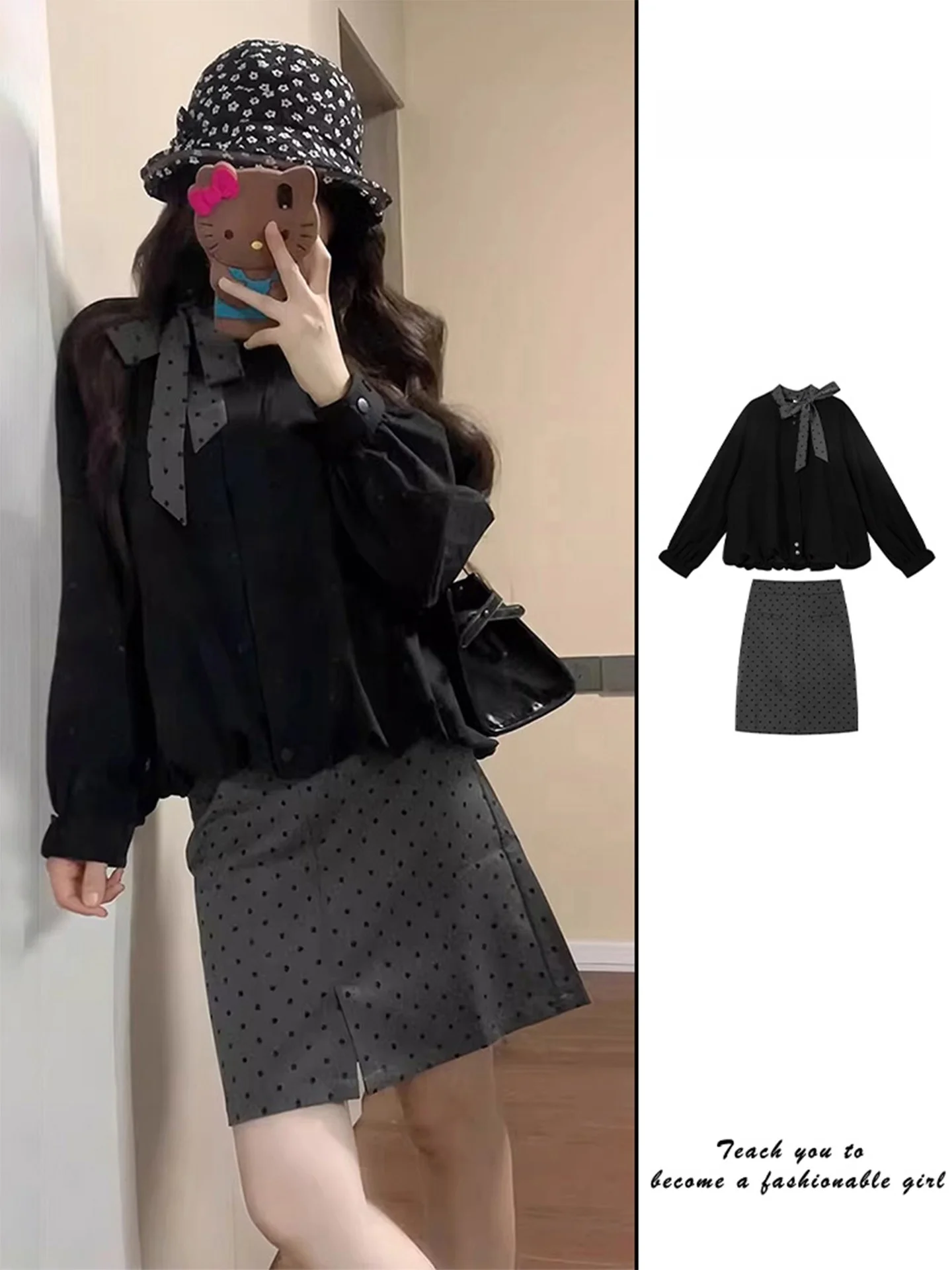 Early Autumn Women's High-End Sensation Shirt And Skirt Set with Knot Long Sleeve round Neck Regular Fit Commute Style
Early Autumn Women's High-End Sensation Shirt And Skirt Set with Knot Long Sleeve round Neck Regular Fit Commute Style