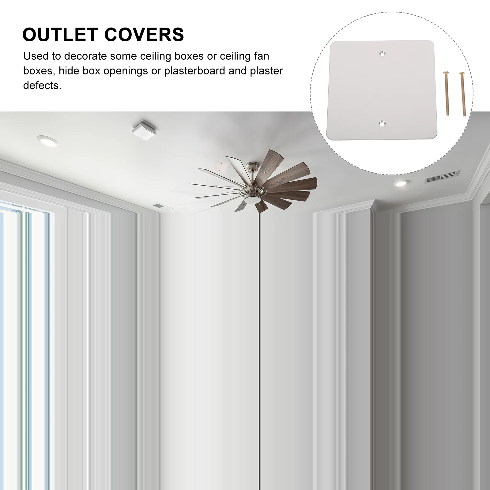 2pcs Stainless Steel Cover Plates Durable Metal Plate Outlet Covers Electrical Box Junction Hole Decorative Square
2pcs Stainless Steel Cover Plates Durable Metal Plate Outlet Covers Electrical Box Junction Hole Decorative Square
