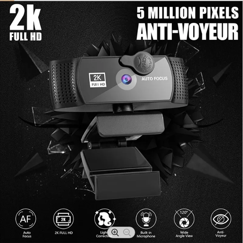 1K 2K Full HD 5M Web Camera Auto Focus With Microphone USB Plug Web Camera With Stand For PC Laptop Live Video Tiktok YouTube
1K 2K Full HD 5M Web Camera Auto Focus With Microphone USB Plug Web Camera With Stand For PC Laptop Live Video Tiktok YouTube