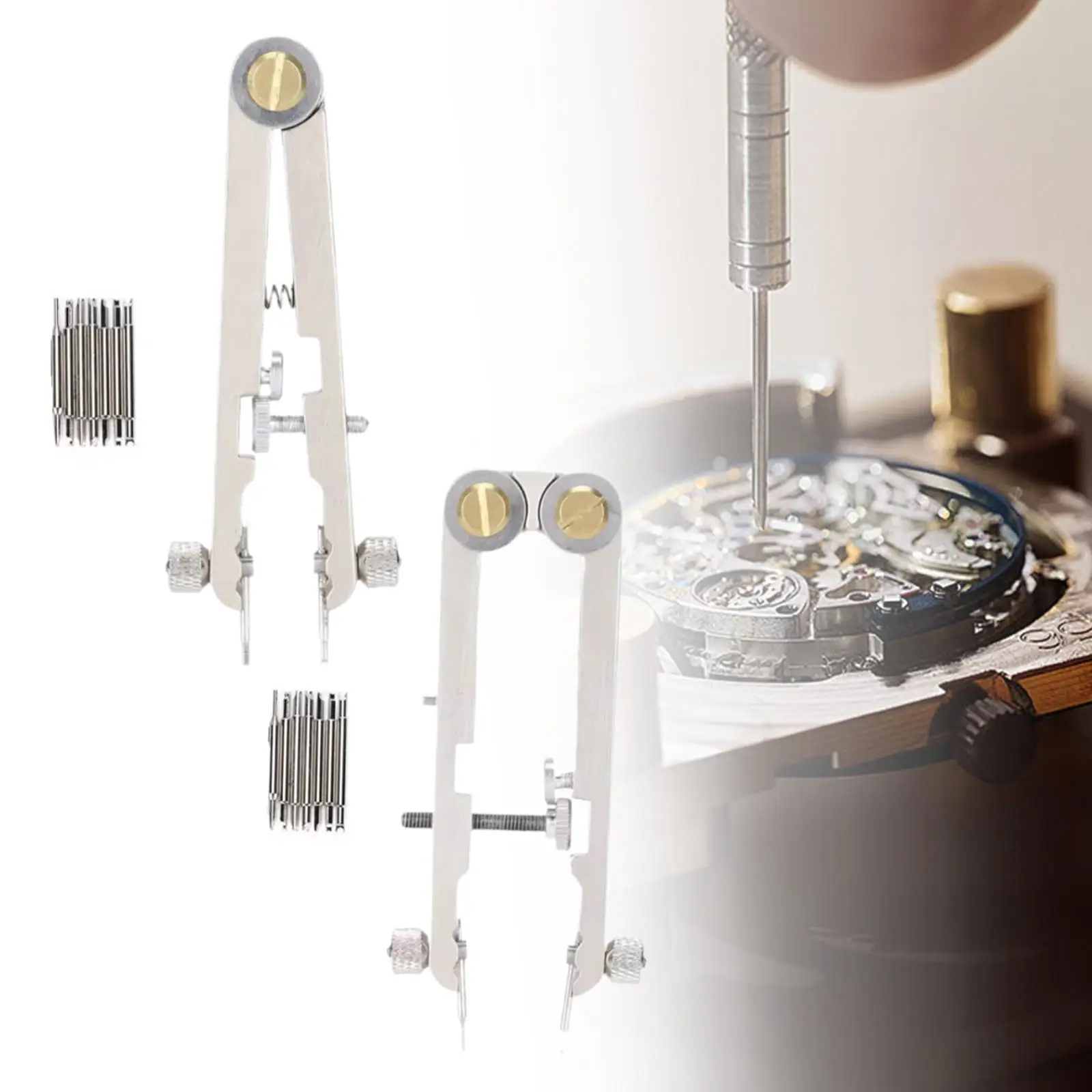 Watch Spring Bar Pliers Tool Set Removing Chain Tool with 9 Tips Pins for Professional Jewelry Removing Watch Band Repairing
Watch Spring Bar Pliers Tool Set Removing Chain Tool with 9 Tips Pins for Professional Jewelry Removing Watch Band Repairing