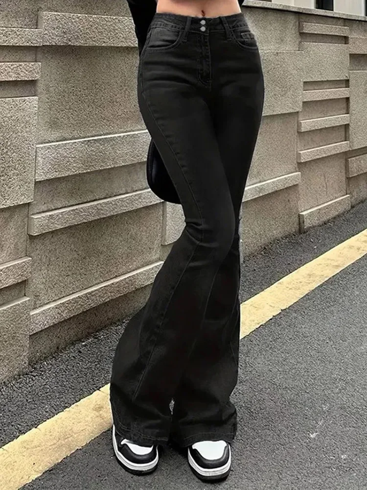 Women Stretchy Low Rise Jeans Female Double Button Skinny Denim Pants Women Slim Fit Bell Bottoms Classic Y2k Flared Trousers
Women Stretchy Low Rise Jeans Female Double Button Skinny Denim Pants Women Slim Fit Bell Bottoms Classic Y2k Flared Trousers