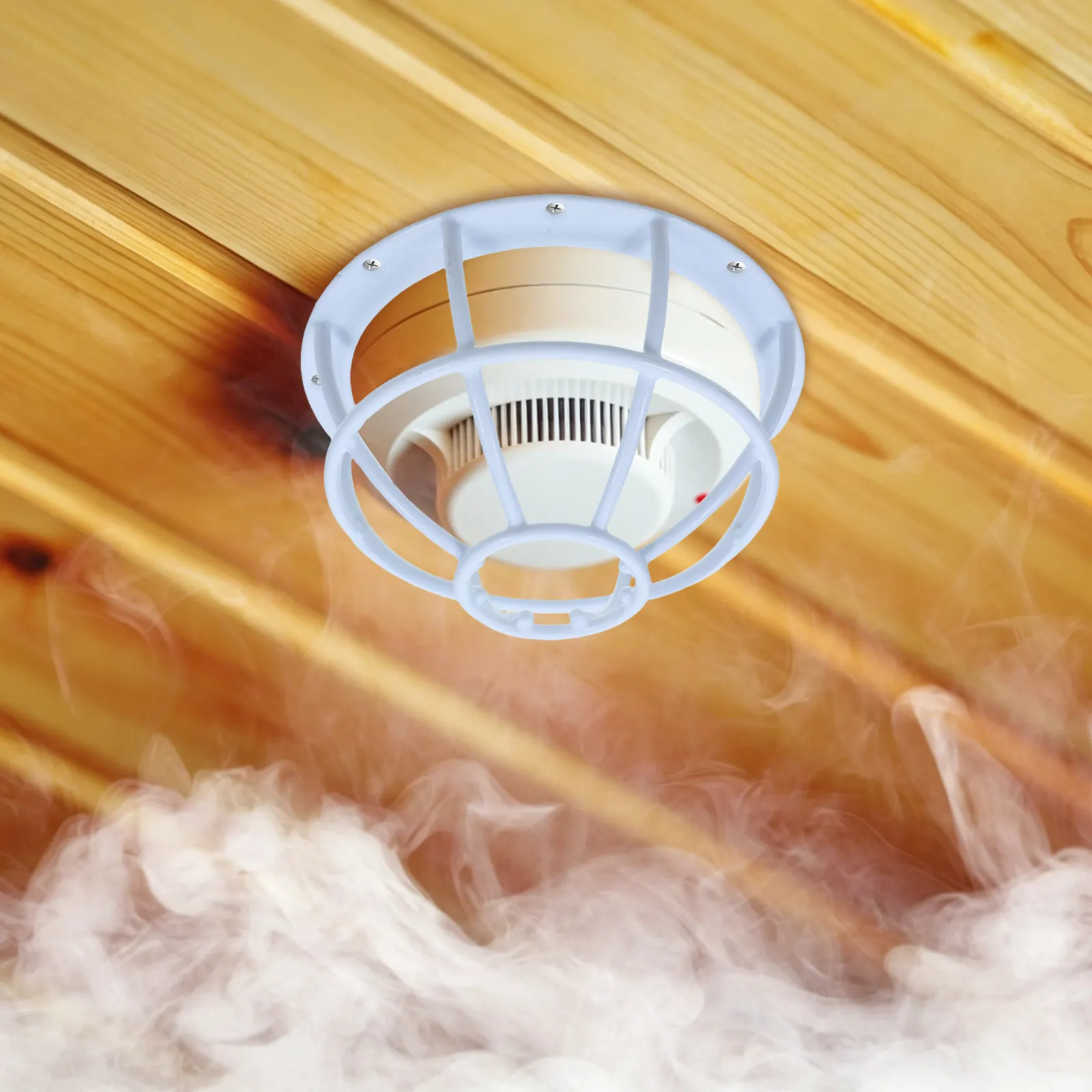 Smoke Sensor Protective Cover Round Heavy Duty Metal Fire Sprinkler Guard Bracket Cover Easy Mount for Ceiling Wall Security
Smoke Sensor Protective Cover Round Heavy Duty Metal Fire Sprinkler Guard Bracket Cover Easy Mount for Ceiling Wall Security