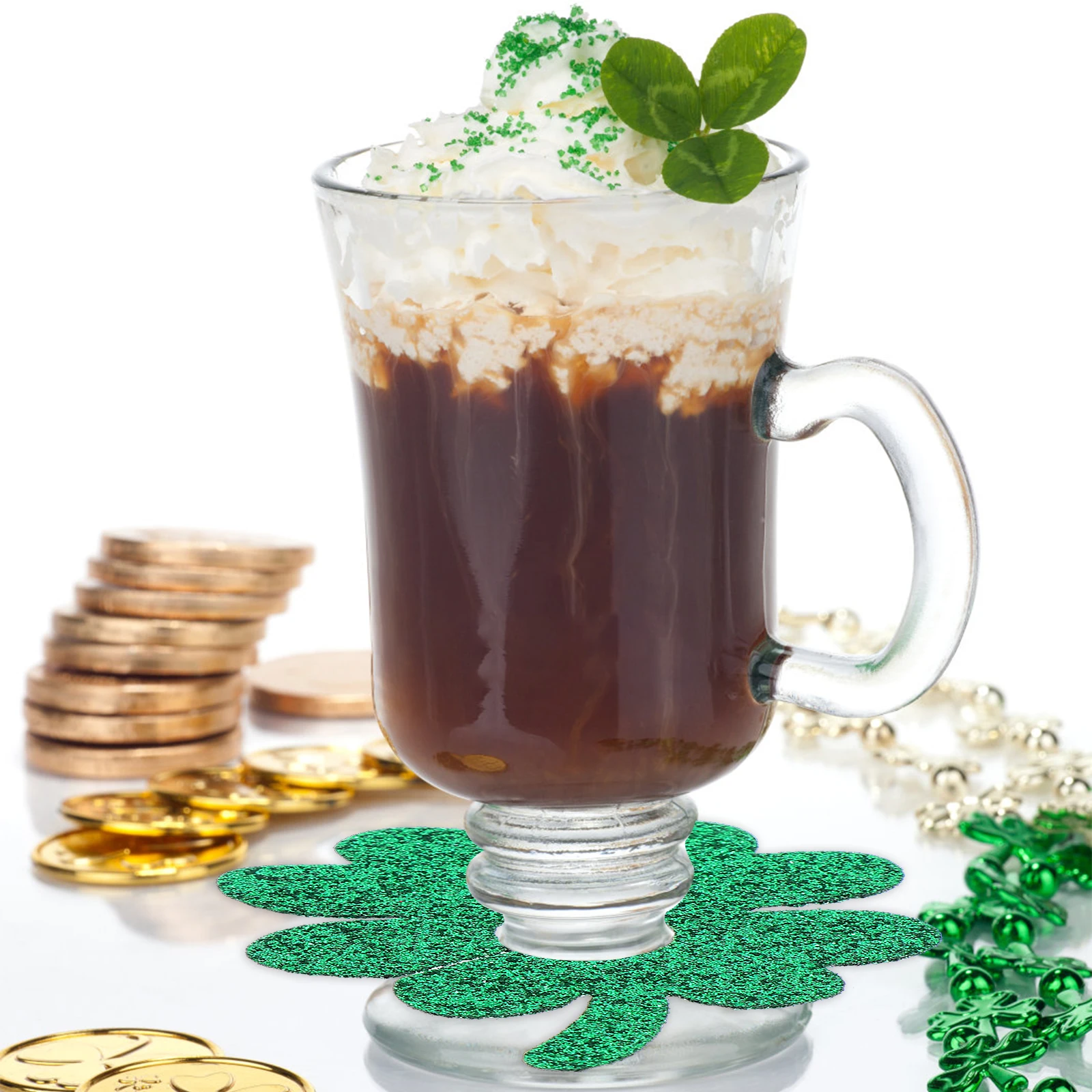 24 Pcs Four Leaf Clover Glass Rings Tags St Patrick's Day Drink Markers Tough Material Easy Use Bar Tools
24 Pcs Four Leaf Clover Glass Rings Tags St Patrick's Day Drink Markers Tough Material Easy Use Bar Tools