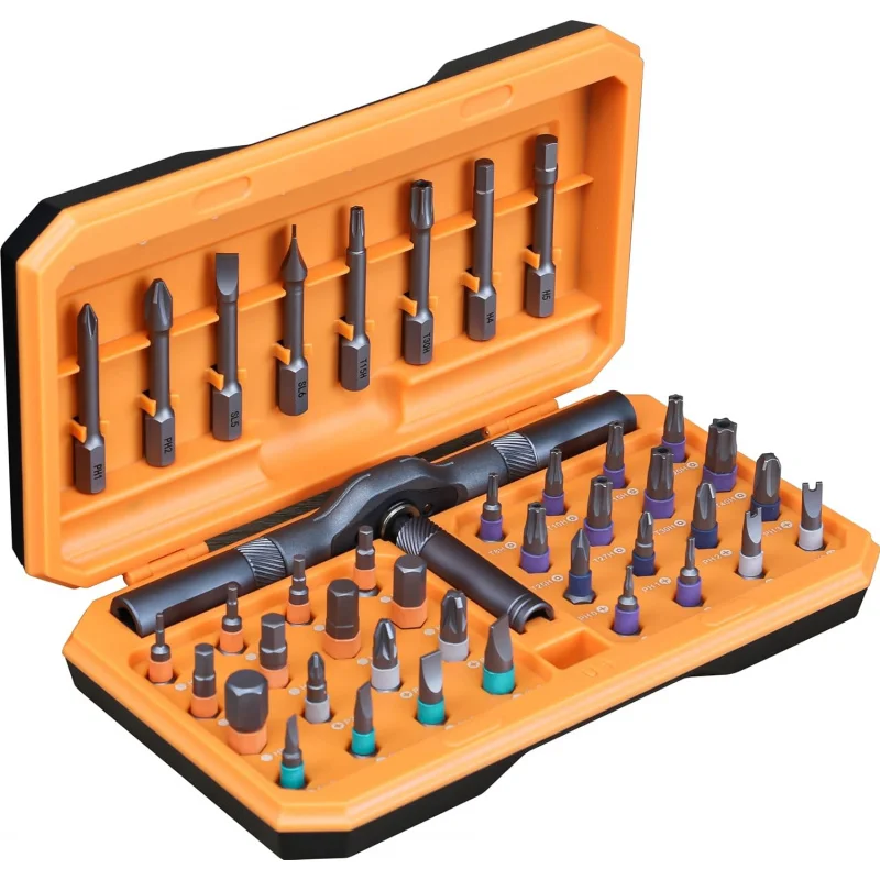 42in1 Screwdriver Kit with Aluminum Alloy Ratchet Magnetic Features DIY Combination Flexible Shaft for Bicycle Repair
42in1 Screwdriver Kit with Aluminum Alloy Ratchet Magnetic Features DIY Combination Flexible Shaft for Bicycle Repair
