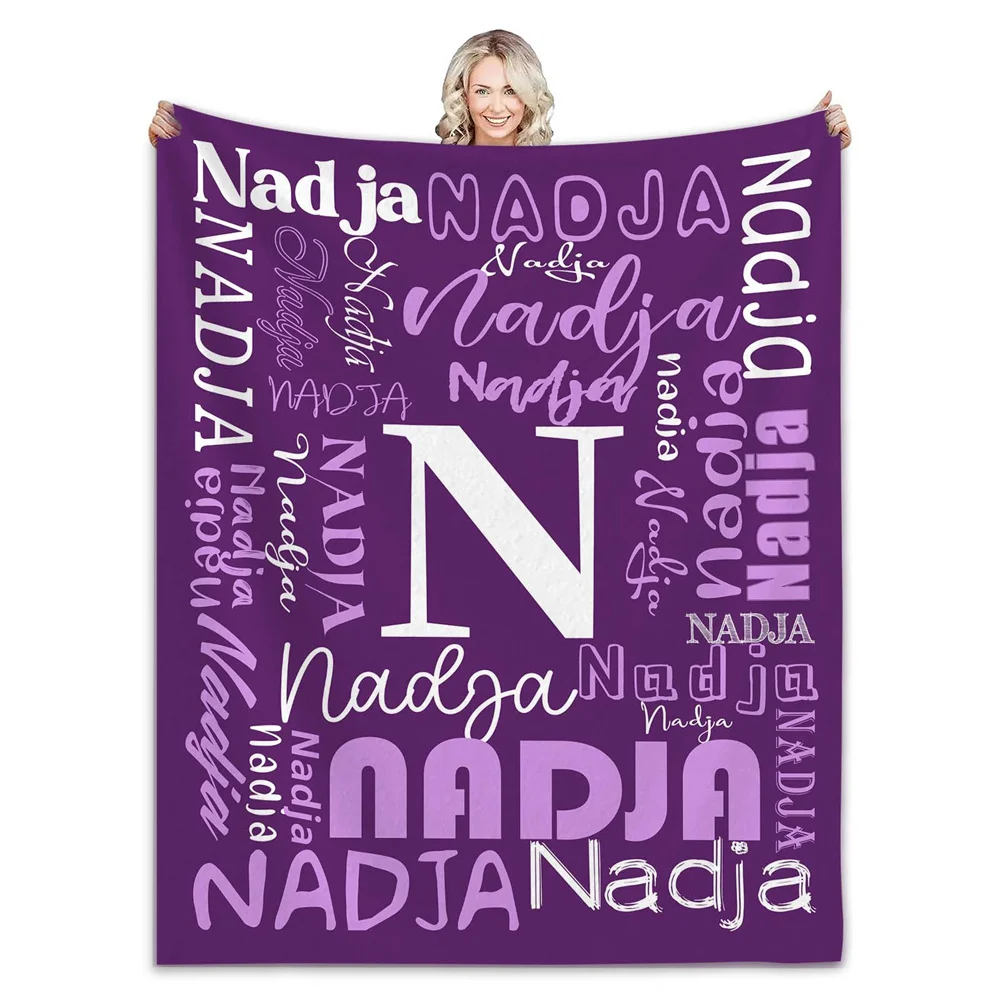 Name Custom Flannel Blanket 3D Printed Blanket For Office Home Camping Nap Leisure Blankets Birthday Gifts Boys Girls Home Decor
Name Custom Flannel Blanket 3D Printed Blanket For Office Home Camping Nap Leisure Blankets Birthday Gifts Boys Girls Home Decor