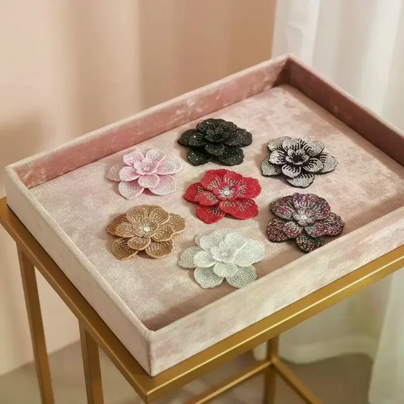 1pc Three-dimensional Camellia Rhinestone Flower Patches DIY Craft Sewing Supplies Embellishment Flower Brooch Fabrics Sparkling
1pc Three-dimensional Camellia Rhinestone Flower Patches DIY Craft Sewing Supplies Embellishment Flower Brooch Fabrics Sparkling