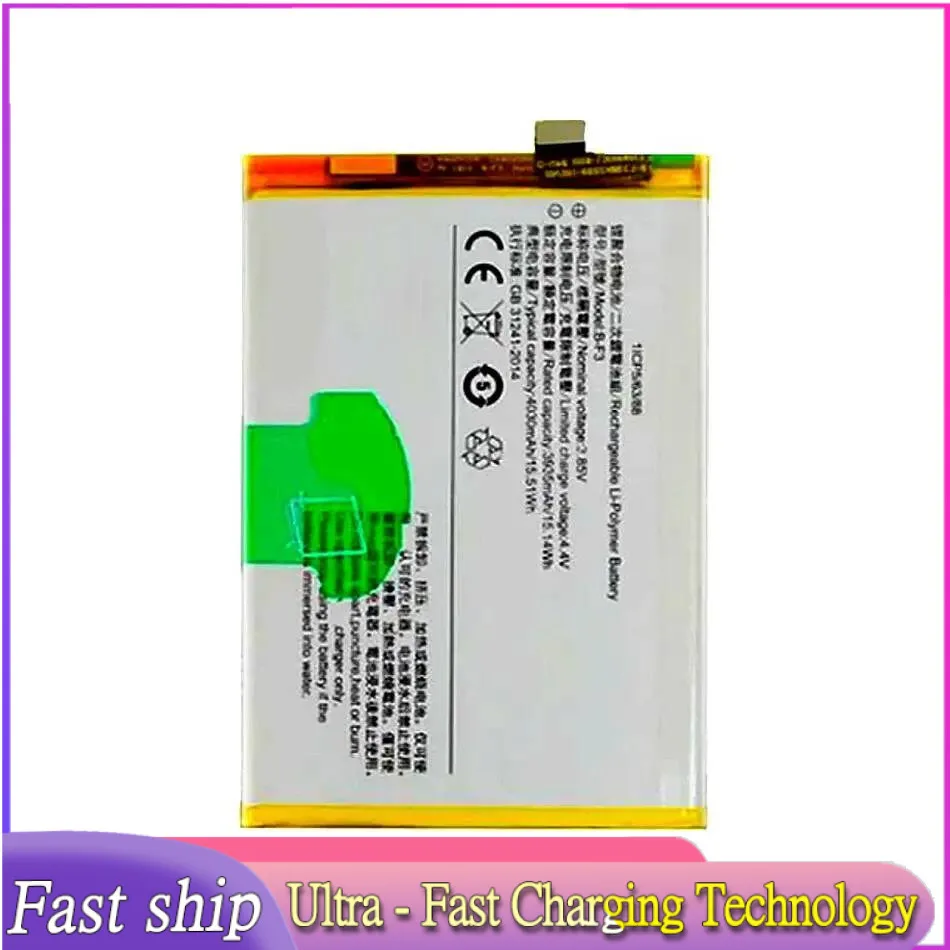 Safe 3935mAh B-F3 High-Capacity For Vivo Y91 Y93 Y95 Y93S Y91C Y90 Y1S Y91i Mobile Phone Battery
Safe 3935mAh B-F3 High-Capacity For Vivo Y91 Y93 Y95 Y93S Y91C Y90 Y1S Y91i Mobile Phone Battery