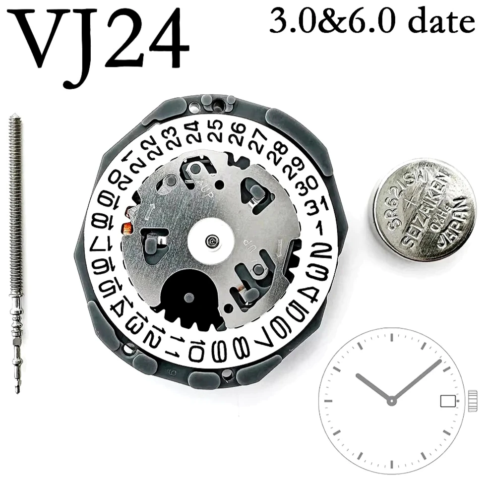 Japanese VJ24 High Accuracy for VJ24B Time Module Quartz Movement 3 Years Battery Life Minute Hour Hands Mod Parts
Japanese VJ24 High Accuracy for VJ24B Time Module Quartz Movement 3 Years Battery Life Minute Hour Hands Mod Parts