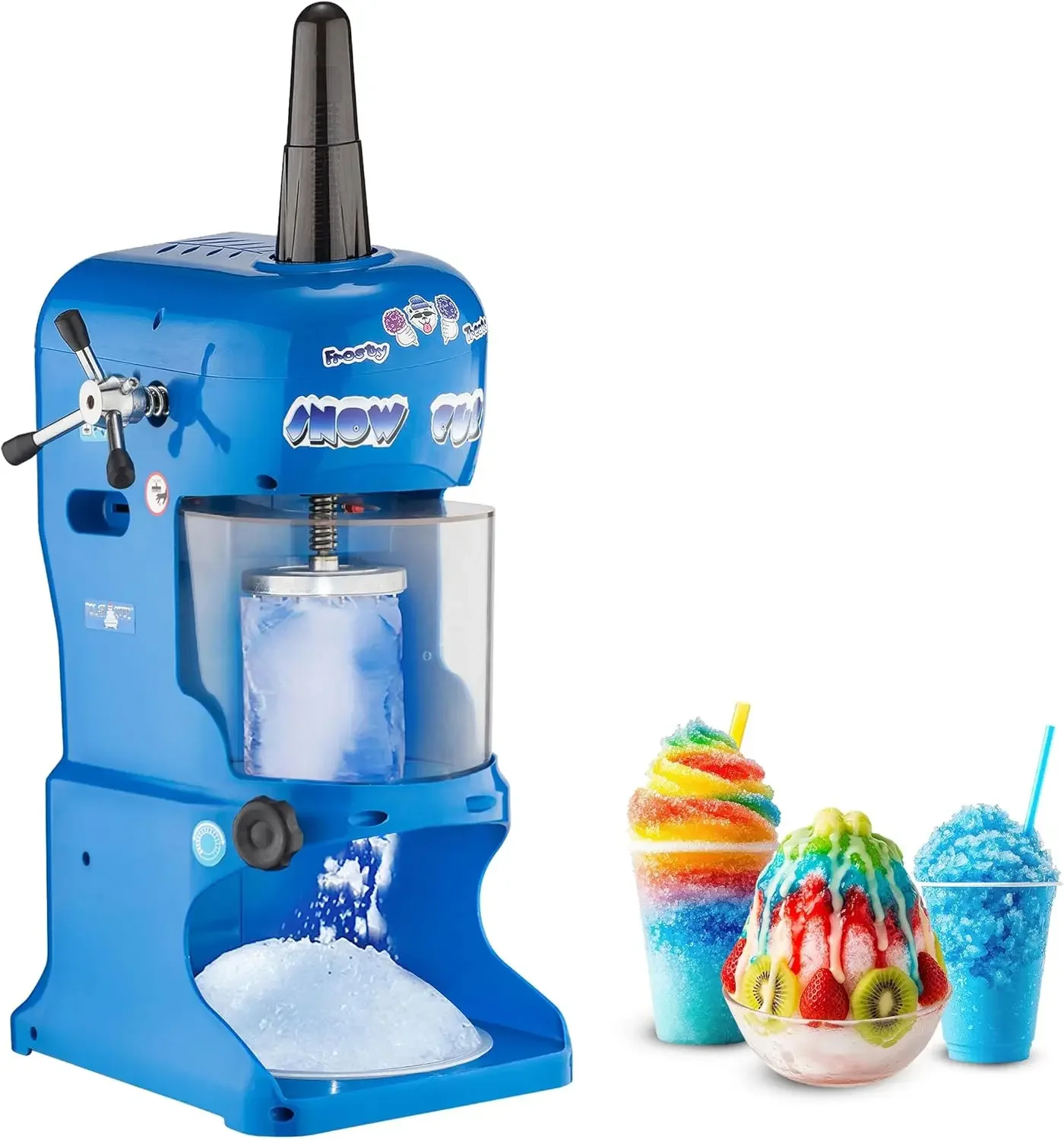 Snow Cone Machine Electric Block Ice Shaver and Snow Cone Maker with Adjustable Blades for Parties Events and More by Great
Snow Cone Machine Electric Block Ice Shaver and Snow Cone Maker with Adjustable Blades for Parties Events and More by Great