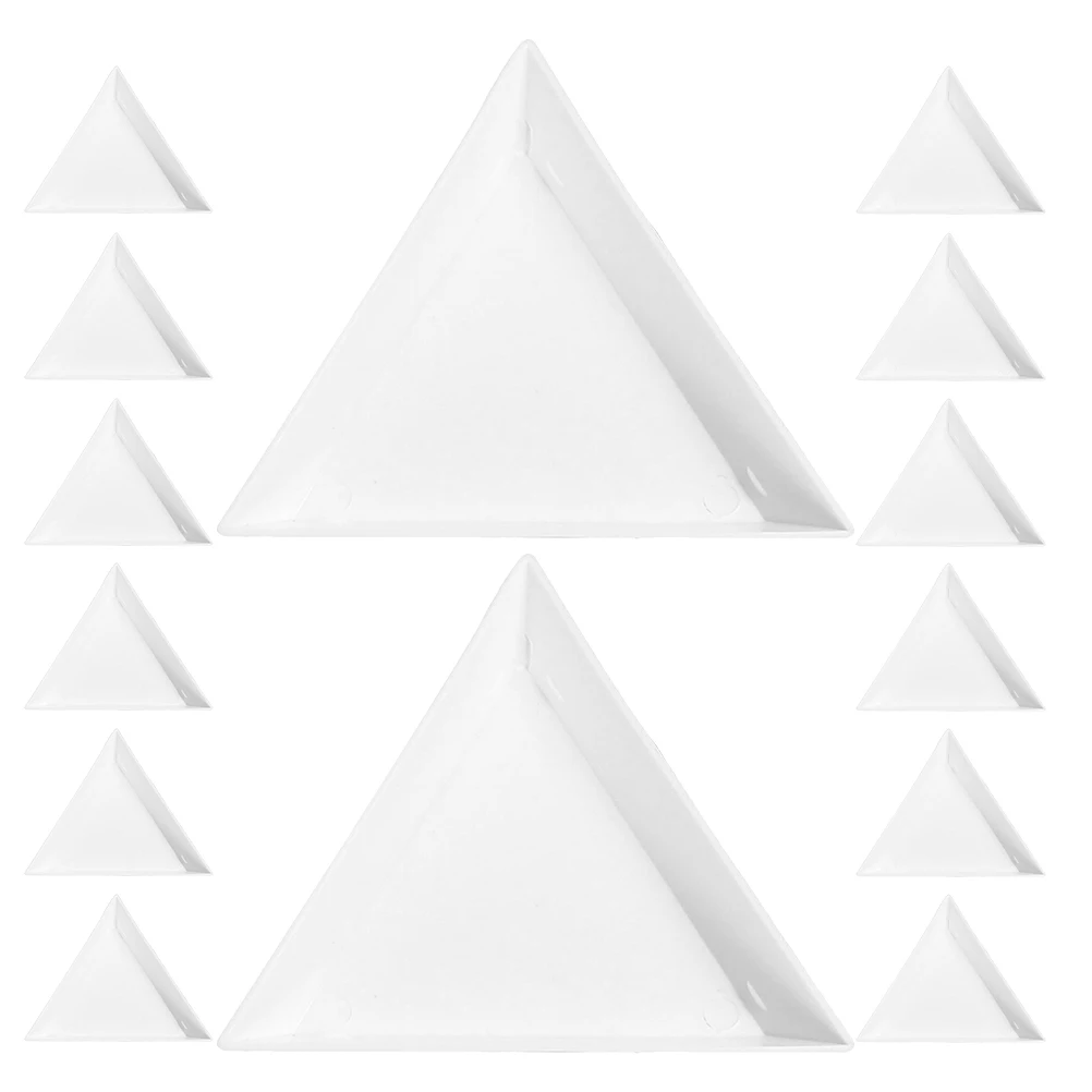40pcs Triangle Craft Storage Trays White Plastic Bead Sorting Plates Jewelry Rhinestones DIY Art Display Tools
40pcs Triangle Craft Storage Trays White Plastic Bead Sorting Plates Jewelry Rhinestones DIY Art Display Tools